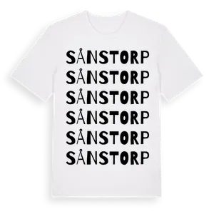 Sånstorp ordlek t-shirt – ekologisk bomull t-shirt från Pinshirt