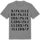 Mid Heather Gray t-shirt med Såpkullen ordlek t-shirt