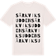 Vintage White t-shirt med Särkviksudden ordlek t-shirt
