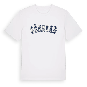 Särstad college t-shirt – ekologisk bomull t-shirt från Pinshirt