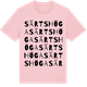 Pink Cotton t-shirt med Särtshöga ordlek t-shirt