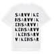 White t-shirt med Sarvviken ordlek t-shirt