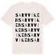 Vintage White t-shirt med Sarvviken ordlek t-shirt