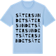 Blue Soul t-shirt med Sätersundet ordlek t-shirt