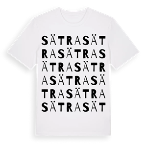 Sätra ordlek t-shirt – ekologisk bomull t-shirt från PinShirt