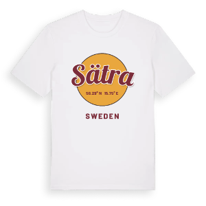 Sätra cirkel t-shirt – ekologisk bomull t-shirt från Pinshirt