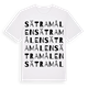 White t-shirt med Sätramålen ordlek t-shirt