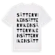 White t-shirt med Sätterviken ordlek t-shirt