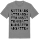 Mid Heather Gray t-shirt med Sättran ordlek t-shirt