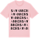 Pink Cotton t-shirt med Savannen ordlek t-shirt