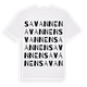 White t-shirt med Savannen ordlek t-shirt