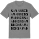 Mid Heather Gray t-shirt med Savannen ordlek t-shirt