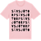 Pink Cotton t-shirt med Sävsjötorp ordlek t-shirt