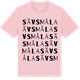 Pink Cotton t-shirt med Sävsmåla ordlek t-shirt