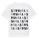 White t-shirt med Sävsmåla ordlek t-shirt