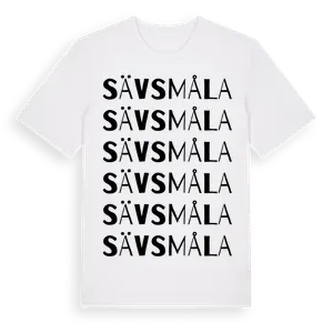 Sävsmåla ordlek t-shirt – ekologisk bomull t-shirt från Pinshirt