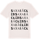 Vintage White t-shirt med Saxabäcken ordlek t-shirt