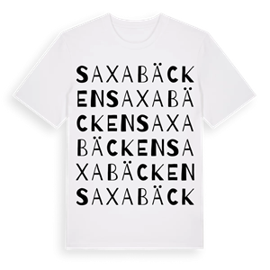 Saxabäcken ordlek t-shirt – ekologisk bomull t-shirt från Pinshirt