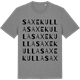 Mid Heather Gray t-shirt med Saxekulla ordlek t-shirt