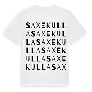 Saxekulla ordlek t-shirt – ekologisk bomull t-shirt från PinShirt