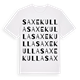Saxekulla ordlek t-shirt