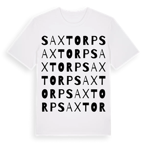 Saxtorp ordlek t-shirt – ekologisk bomull t-shirt från Pinshirt
