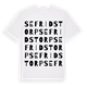 Sefridstorp ordlek t-shirt