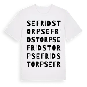 Sefridstorp ordlek t-shirt – ekologisk bomull t-shirt från Pinshirt