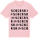 Pink Cotton t-shirt med Segersrum ordlek t-shirt