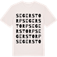 Vintage White t-shirt med Segerstorp ordlek t-shirt