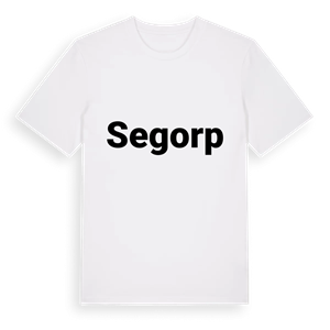 Segorp fetstil t-shirt – ekologisk bomull t-shirt från Pinshirt