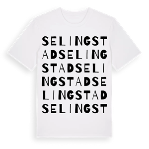 Selingstad ordlek t-shirt – ekologisk bomull t-shirt från Pinshirt