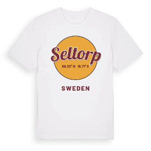 Seltorp cirkel t-shirt – ekologisk bomull t-shirt från Pinshirt