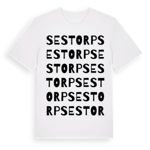 Sestorp ordlek t-shirt – ekologisk bomull t-shirt från Pinshirt