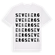 White t-shirt med Seveberg ordlek t-shirt