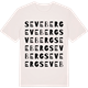 Vintage White t-shirt med Seveberg ordlek t-shirt