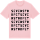 Pink Cotton t-shirt med Sevedstorpet ordlek t-shirt
