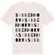 Vintage White t-shirt med Sibbenhorva ordlek t-shirt