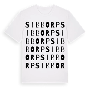 Sibborp ordlek t-shirt – ekologisk bomull t-shirt från Pinshirt