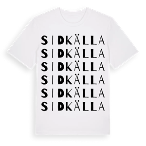 Sidkälla ordlek t-shirt – ekologisk bomull t-shirt från Pinshirt