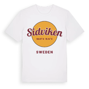 Sidviken cirkel t-shirt – ekologisk bomull t-shirt från Pinshirt