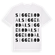 Siggebodal ordlek t-shirt