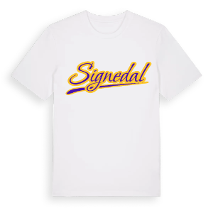 Signedal baseball t-shirt – ekologisk bomull t-shirt från Pinshirt