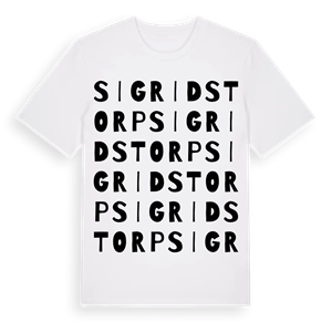 Sigridstorp ordlek t-shirt – ekologisk bomull t-shirt från Pinshirt