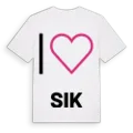 Jag älskar Sik t-shirt stort tryck