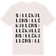 Vintage White t-shirt med Sillekullen ordlek t-shirt