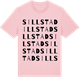 Pink Cotton t-shirt med Sillstad ordlek t-shirt