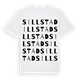 White t-shirt med Sillstad ordlek t-shirt