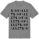 Mid Heather Gray t-shirt med Simfallet ordlek t-shirt