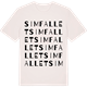 Vintage White t-shirt med Simfallet ordlek t-shirt